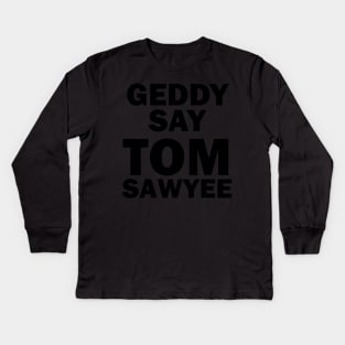 Geddy Lee - FGTH Style Kids Long Sleeve T-Shirt